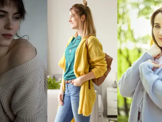 How to wear and look stylish with cardigan?